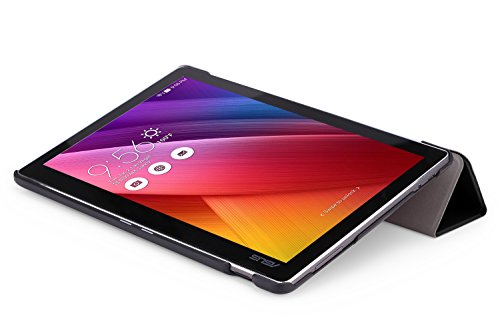 ASUS Zenpad 10 Hülle – MoKo Ultra Slim PU Leder Tasche Schutzhülle Schale Smart Case mit Auto Sleep/Wake up Funktion und Standfunktion für ASUS Zenpad 10 Z300C / Z300CG / Z300CL 10.1″ Tablet, Schwarz - 5