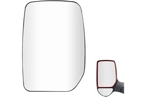 SENZEAL Vetro Specchio Retrovisore Non Riscaldato Lato Superiore Sinistro per Ford Transit MK6 MK7 2000-2013 YC15-17K741-BA 4059969 (Superiore Sinistro)