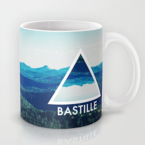 Preisvergleich Produktbild qoiueof Bastille Monogramm weiße Tassen – 11 Unzen