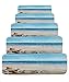 Produktbild JQQJ 15 Pcs Shaggy Stufenmatten Treppen TeppichFußmattenStair Cushion | rutschfeste Matten Schutz Für Treppenstufen | Mutewaschbar,70 * 22CM