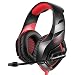 Produktbild Fulltime E-Gadget Gaming Kopfhörer, Headset ONIKUMA K1 Stereo Bass Surround mit Mikrofon Kopfhörer für PS4 Xbox One PC2 (Rot)