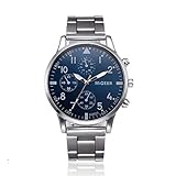 Dorical Herrenuhr Armbanduhr für Herren, Männer Analog Quarz Uhr mit Elegant Edelstahl Armband/Männ Luxus Mode Analoge Sport Metall Uhr Sale(A)