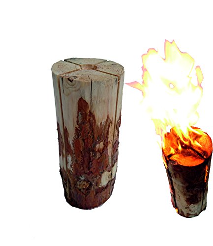 Schwedenfeuer Baumfackel Finnenfackel Gartenfackel Fackel Höhe = 35 cm; Ø = 15-20 cm