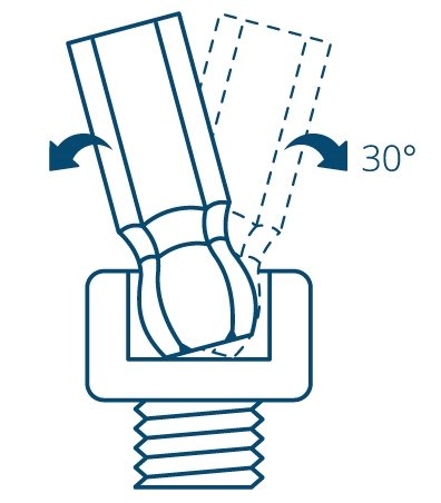 INBUS® 70433 Inbusschlüssel Zoll Set mit Kugelkopf 13tlg 0.05-3/8″ | Made in Germany | Innensechskant-Schlüssel | 0.05 | 1/16 | 5/64 | 3/32 | 7/64 | 1/8 | 9/64 | 5/32 | 3/16 | 7/32 | 1/4 | 5/16 | 3/8 | Inch | Imperial | Stahlgrau - 3