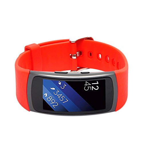Preisvergleich Produktbild Woodln Gear Fit2 Smart Watch Zubehör Uhrenarmbänder Replacement Strap Band Uhrenarmband Erstatzband Armband für Samsung Gear Fit 2 R360 Fitness Smartwatch (Red)