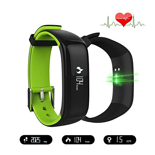 Jcotton Bluetooth Smart Watch IP67 Wasserdichte Smart Armband Herzfrequenz-Monitor Sport Wristband Fitness Tracker Multi-Sport-Modus Gesundheit Monitor Pedometer Anruf Nachricht Erinnerung für IOS Android Phone
