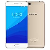 UMIDIGI C Note Smartphone Libre 4G Android 7.0 (Pantalla HD 5.5", Dual SIM, MTK6737T Quad Core 1.5Ghz, 32GB RAM, 3 GB de RAM, Cámara de 13Mp/5MP, 3800mAh Batería, Huellas Dactilares, OTG)- Oro