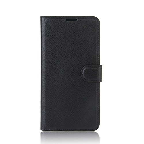 VIFLYKOO Leagoo M8 Funda  Leagoo M8 Carcasa Cuero Flip Cover Cuero PU Case Cartera con Ranuras para Tarjetas Incorporadas Cover para Leagoo M8 Smartphone Case - Negro