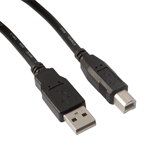 Poppstar USB 2.0 Kabel für Drucker, externe 3,5 Zoll Festplatten und mehr, 50cm