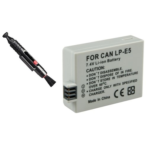 Lp-E5 Batterie Stylo Lens Cleaner Pour Canon Eos 1000D 450D