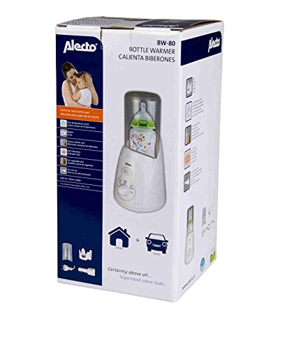 Alecto BW-80, Fläschchen(-) und Babykostwärmer (inklusive Auto-Adapterkabel für unterwegs, Weiß) - 5