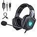 Produktbild ONIKUMA K8 Gaming Kopfhörer PS4 Headset LED Light Bass Surround,3,5mm Stereo mit Mikrofon Stumm In-Line (Clip) Lautstärkeregler für Sony Playstation 4 Xbox One PC Mac iPad Tablet Smartphone -Schwarz