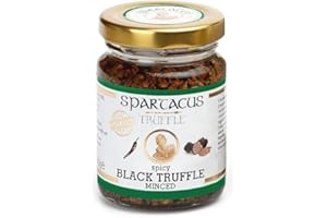 SPARTACUS TRUFFLE Spartacus noir haché Truffe légèrement épicée | Offrez-vous l'excellence culinaire | Truffes noires exquises pour les gourmets