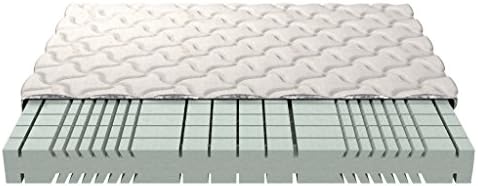 Memory foam mattress 3D POSH Foam No adhesive Washable Quilted Cover 18 cm 3-layer quilted “Silver” cover 120x200