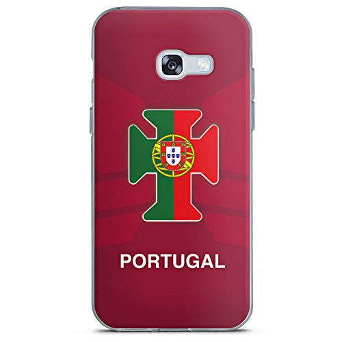Samsung Galaxy A5 (2017) Silikon Hülle Case Schutzhülle Portugal Em Trikot Fussball Football
