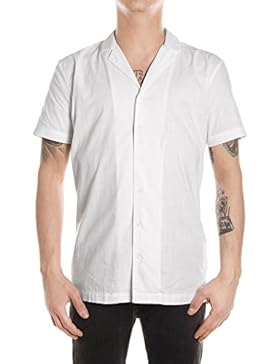 Minimum camicia LUCA SHIRT BLACK LINE WHITE