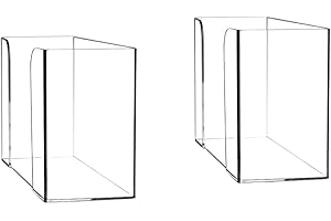 Cucioki 2PCS Countertop Paper Towel Dispenser Clear Guest Towel Napkin Holder for Z-Fold C-Fold or Multi-Fold Paper Towels