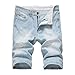 Produktbild KERULA Jeans Herren Männer Sommer Kurze Hommes Jean Shorts Bermuda Skate Board Harem Fashion Regular Original Straight Jeanshose Designer Hose
