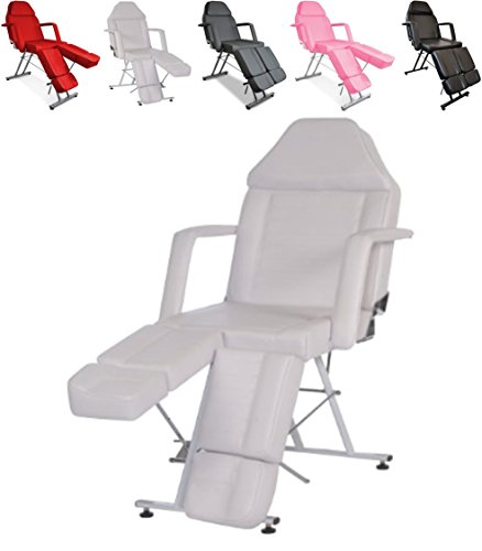 Polironeshop Giove - Camilla, sillón y silla fija profesional multifunción y económica, adecuada para masajes, tratamientos de estética y fisioterapia, tatuajes, depilación, reconstrucción y decoración de uñas, manicura y pedicura