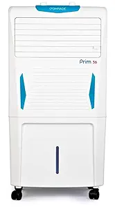 COMRADE Prime 36 Air cooler with Everlast Pump For Home, Deflection and High Density Honeycomb pads; (36L, White)