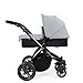 Ickle Bubba Stomp V2 All-in-One Travel System, Silver on Black