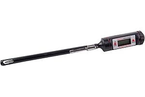 BIRAMBEAU - Ustensiles de Cuisine – Thermomètre de Cuisson Electronique – Lecture Instantanée - Avec Longue Sonde – Etui de Protection