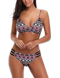 SHOBDW 2018 nuevo bikini mujer Set playa traje de baño cintura baja empujar-up