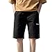 Produktbild Karinao Herren Cargo Shorts Kurze Hose Bermuda Short Sommer Cargoshort Cargohose(M,Schwarz)
