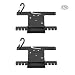 Produktbild PSKOOK Spule Werkzeug Seil Winder 550 Paracord Parachute Cord Tidy Halter Organizer Line Spule Multifunktional Outdoor Survaval Werkzeug mit Karabiner 2pcs (Schwarz)