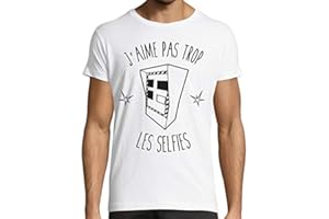Motard Français T-Shirt Moto J'aime Pas trop Les Selfies