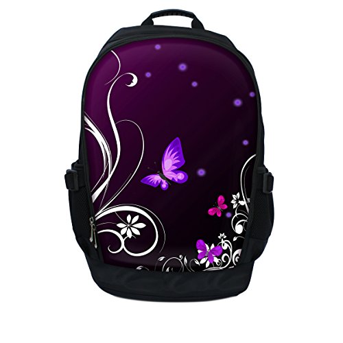 Preisvergleich Produktbild Luxburg Schmetterlinge Luxus Designer Rucksack / Rucksack für 15 Zoll Laptop