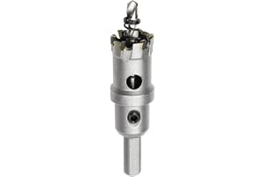 Meccion Bell sågborr, metallborr, volframkarbid tandhålskärare för rostfri stålplåt, metall, legering, järn, trä (22,5 mm)