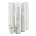 Flash Paper Glass 150 ml White Good Q uality Paper Glass Disposable for Party, Paper Cups for Hot and Cold Beverages (50)