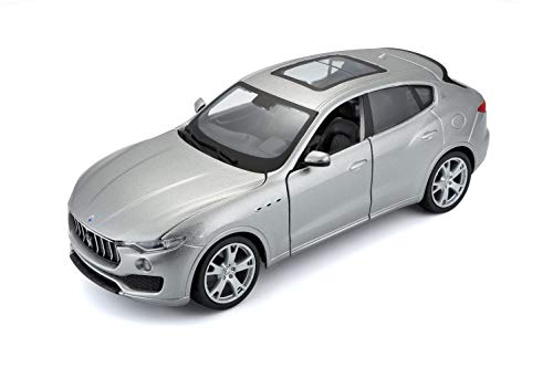Bburago- Maserati Levante Modellino Auto, Colore Grigio (Champagne), 18-21081