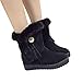 Produktbild Stiefel Damen Boots Frauen Wildleder Stiefeletten Plüsch Quasten Runde Zehe Schuhe Halten Warme Winterstiefel Schneestiefel Freizeitschuhe ABsoar