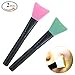 Travelmall 2 piece Mask Applicator Brush Silicone Facial Applicator Hairless SkinSoft Silicone Brush Facial Mask Mud Mask Body Lotion And Body Butter Applicator Tools Brush For Body And Face Random Color (Mask brush)