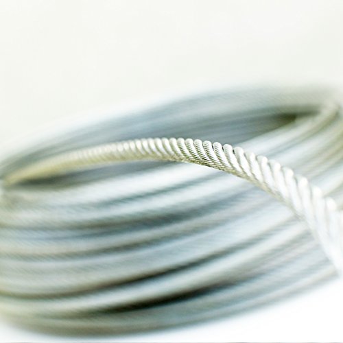 DQ-PP 3mm – 50m Edelstahl Drahtseil 7×7 TOP WARE Stahlseil Seil Draht Stahl V4A INOX A4 rostfrei Geländer Edelstahlseil - 5