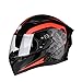 Produktbild Motorradhelm Flip Motocross Helm Motorrad Integralhelm Motorrad Mit Interner Sonnenblende Modular Schwarz R1-607-E1 M