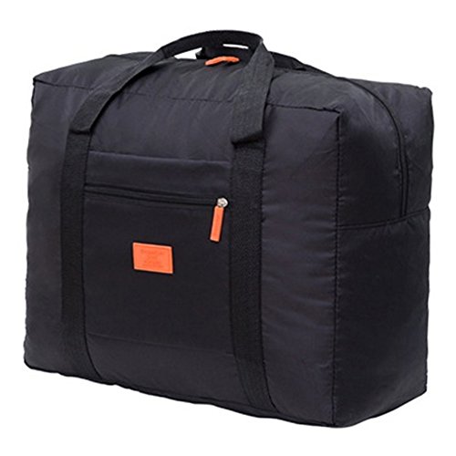 Preisvergleich Produktbild Anyutai Wasserdichte faltbare Reise-Aufbewahrungstasche tragbarer Oxford-Stoff-Koffer Reise-Aufbewahrungstasche für Camping Essential (schwarz)