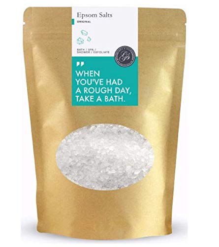 Grace & Stella Co. La sal de Epsom (sulfato de magnesio) para aliviar del músculo Achy, la desintoxicación y la relajación 1 kg Original