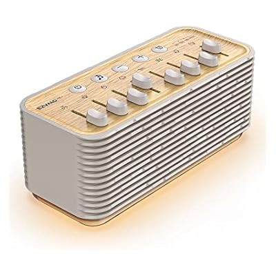 White Noise Machine Ezvalo Lite White Noise 3-in-1, Portable Bluetooth Speaker, Night Light Function, Fast And Deep Sleep Generation, White Noise Gift For Adult Baby
