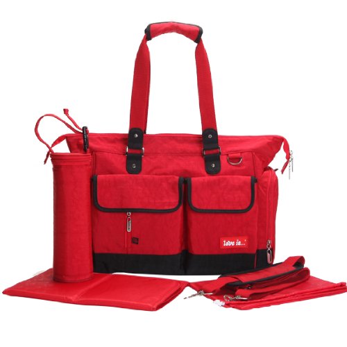 Damero Eco Friendly Material Unisex Diaper Changing Bag (Red)