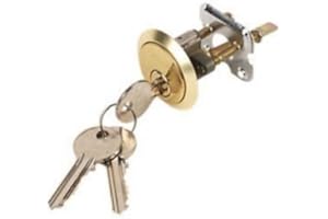 ONLINEDISCOUNTSTORE HEAVY DUTY Replacement Yale Type Rim Cylinder Door Lock Nightlatch Brass with 3 Keys