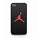 Produktbild Silicone RüCkseite Hülle Etui Air Jordan Logo Hülle, Apple Iphone 4 Air Jordan Handyhülle, Schlichtes Black Design Red Logo Air Jordan Schutzhülle Für Apple Iphone 4S, Air Jordan Telefonkasten TPU Bumper Hülle