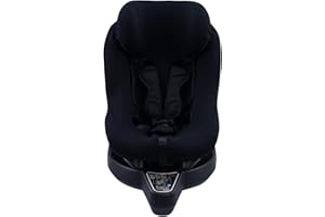 JYOKO Kids Funda de algodón para Silla de Coche Compatible con Besafe Izi Turn B I-Size (Black Series)
