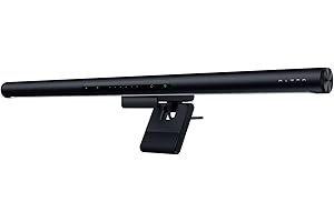 Razer Aether Monitor Light Bar - Lampe pour écran d'ordinateur avec éclairage RVB (barre lumineuse commande tactile, lampe d'écran USB avec température de couleur et luminosité réglables) Noir
