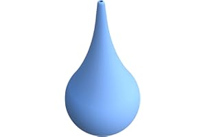 BVN Gumowa gruszka do uszu, 60 ml, ręczna, do mycia uszu, do ściskania, gładka, niebieska