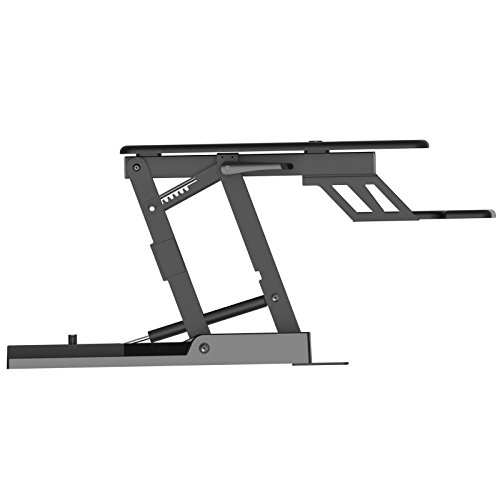 HFTEK® Sitz-Steh Desktop Workstation Schreibtisch Arbeitsplatz Sit & Stand Laptop Mount (FY02LD) - 9