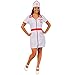 Produktbild ILOVEFANCYDRESS I love Fancy Dress ilfd4620 X L Damen weiß Krankenschwester Kleid mit rotem Detail und passende Mütze – Perfekt für Arzt und Krankenschwester Fancy Kleid, XL