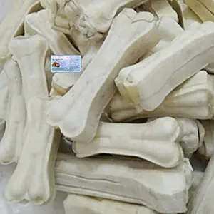 MS PET HOUSE Rawhide Pressed Bone Chew Calcium Treat for Adult Dog (8 Inches, 1 kg, Beef)